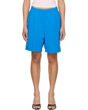 Skims French Terry Long Shorts - Blue