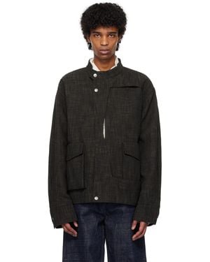 メンズ NULLUS ブラウン Multi-Form Aero Collar ジャケット メンズ NULLUS ブラウン Multi-Form Aero Collar ジャケット