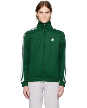 Adidas superstar track jacket dark green sale