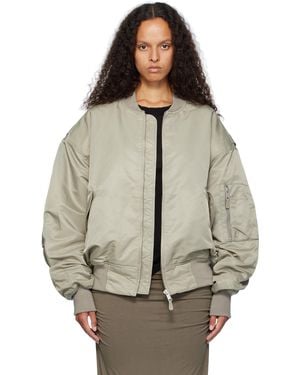 Entire studios Broad Bomber Jacket - Grey