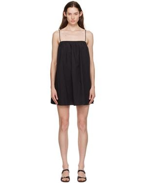 Matteau Square Neck Minidress - Black