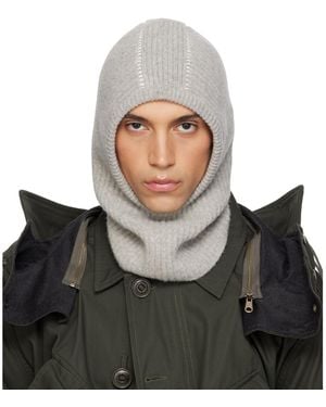 MM6 by Maison Margiela Ribbed Wool Balaclava - Multicolour