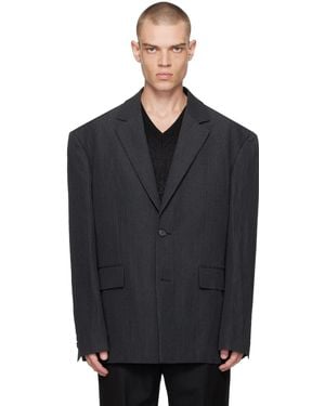 Juun.J Single-Breasted Blazer - Black
