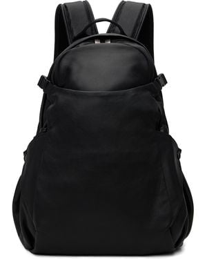Yohji Yamamoto Leather Backpack - Black