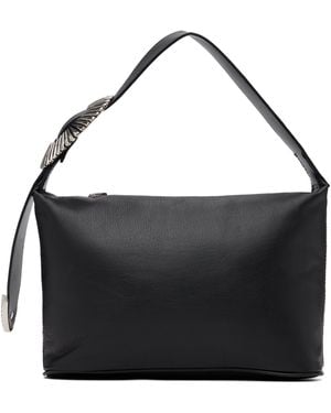 Toga Leather Mini Clutch - Black