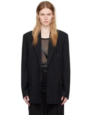 Ann Demeulemeester Lizzie テーラードジャケット - ブラック