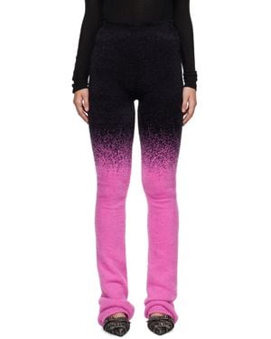 OTTOLINGER Ssense Exclusive & Knit Exaggerated Lounge Trousers - Black