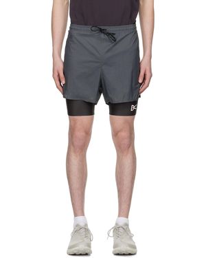District Vision Ripstop Layered Trail Shorts - Black