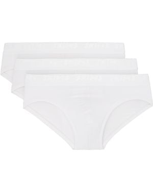 Skims ホワイト Stretch ブリーフ 3枚セット - ブラック