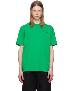 Moncler Genius T-Shirt Vert À Logos