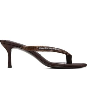 Alexander Wang Courtney 65Mm Thong Heeled Sandals - Brown