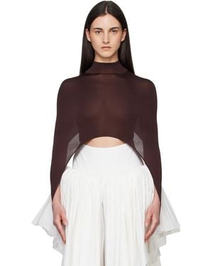 Alaïa Second-Skin Tension Top - Red