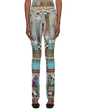 Jean Paul Gaultier マルチカラー Mire プリント ラウンジパンツ - ブラック