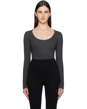 TOTEME Classic Rib T-Shirt - Black