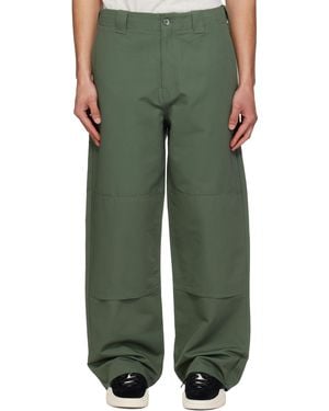 KENZO カーキ Paris Double Knee チノパンツ - グリーン