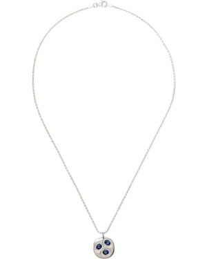 Bleue Burnham Oval Chloroplast Pendant Necklace - Metallic