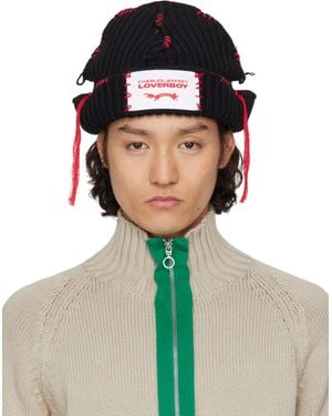 Charles Jeffrey Carolean Beanie - Black