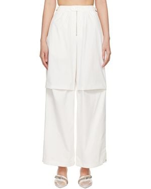 Dion Lee Off-white Flight Pants