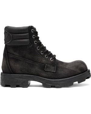 DIESEL D-Hammer Lace Up Boots - Black