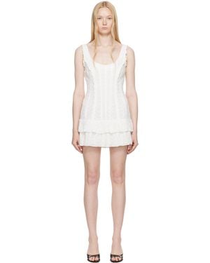 GUIZIO Raphelle Eyelet Minidress - Black