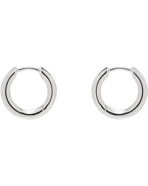 Tom Wood Classic Hoop Small Earrings - Black