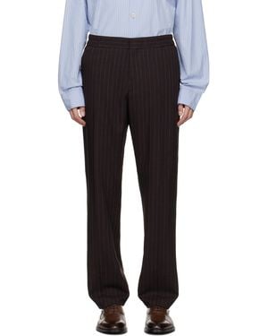 Paul Smith Burgundy Wool Pants - Black