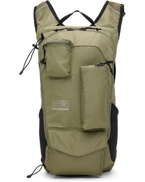 MM6 by Maison Margiela Khaki Salomon Edition Trail Blazer Backpack - Green