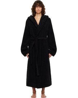 Rick Owens Temple Pentagram Bathrobe - Black