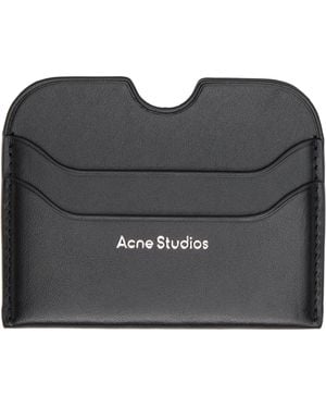 Acne Studios Leather Card Holder - Black