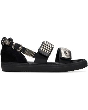 Toga Virilis Metal Trainer Sandals - Black