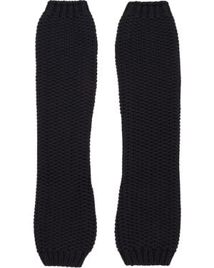 YMC Gants Sans Doigts Noirs - Bleu
