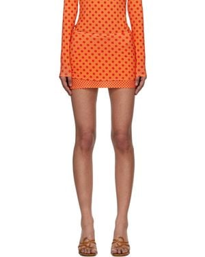 Miaou Elektra Miniskirt - Orange