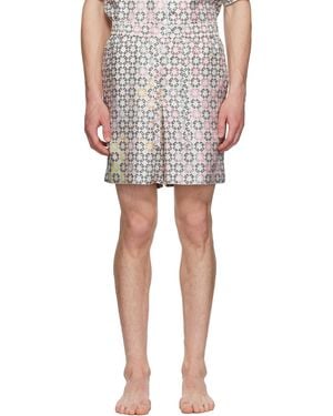 Givenchy Monogram 72 Drawstring Pajama Shorts - Multicolor
