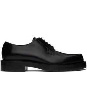 Lanvin Banjo Leather Richelieu Oxfords - Black