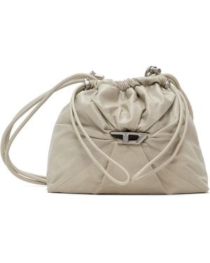 DIESEL Off- Scrunch-D Bucket Bag - Metallic