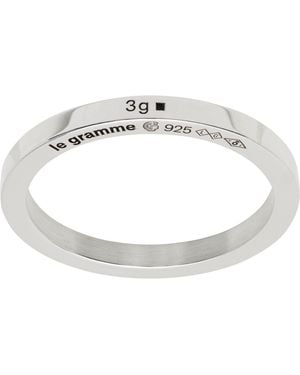 Le Gramme Ribbon 'La 3G' Ring - Black