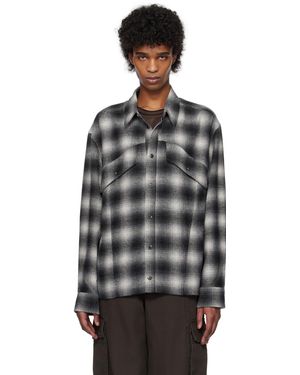 Han Kjobenhavn Relaxed Checked Shirt - Black