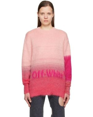 Off-White c/o Virgil Abloh Off- グラデーション セーター - ピンク