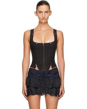 KNWLS Alice Bustier Top - Black