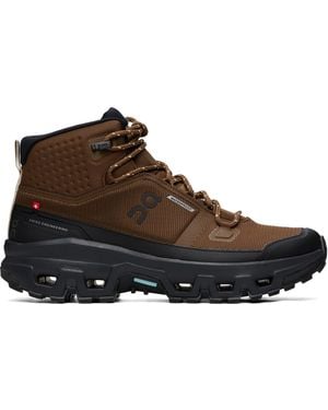 On Shoes Cloudrock Mid Waterproof Trainers - Brown