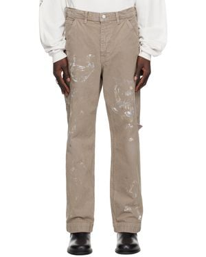 Enfants Riches Deprimes Paint Trousers - Natural