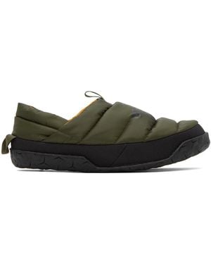 The North Face Khaki Nuptse Mules - Black