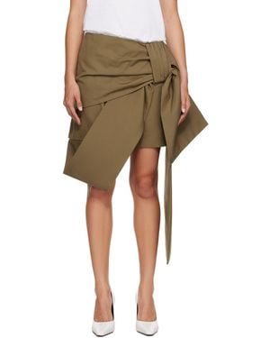 FIDAN NOVRUZOVA Veera Miniskirt - Green