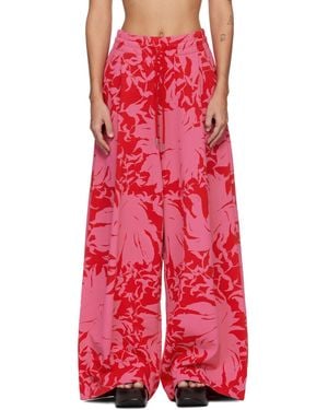 Dries Van Noten Loose Sweatpants - Red