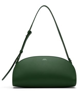 A.P.C. Demi-Lune Shoulder Bag - Green