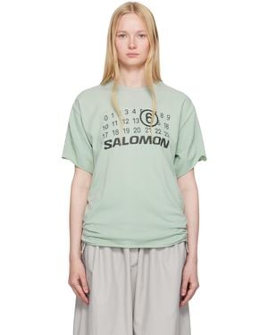 MM6 by Maison Martin Margiela ブルー Salomonエディション シームレス スポーツTシャツ - グリーン