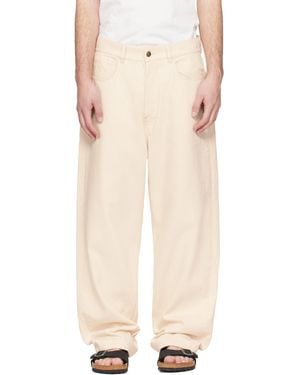 Merz B. Schwanen Off- 1930S Cotton Twill 5-Pocket Trousers - Natural