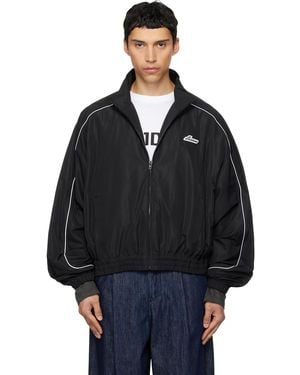we11done Layered Track Jacket - Black
