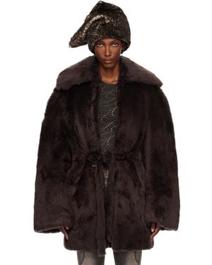 KNWLS Baby Shearling Coat - Black