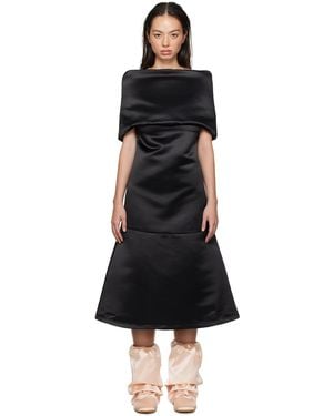 Ashley Williams Recycled Satin Maxi Dress - Black